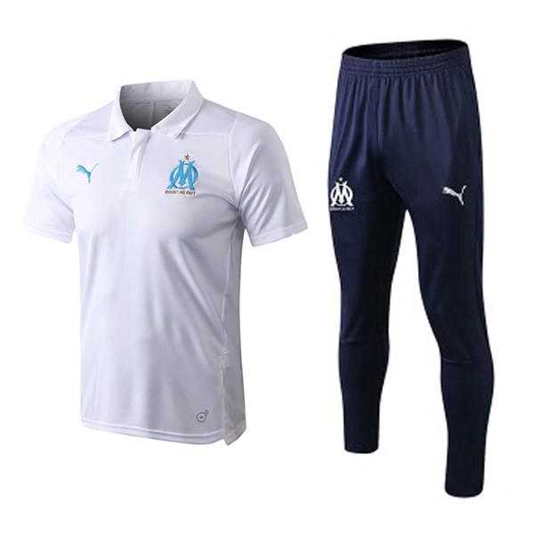 Polo Marseille Ensemble Complet 2018-19 Blanc